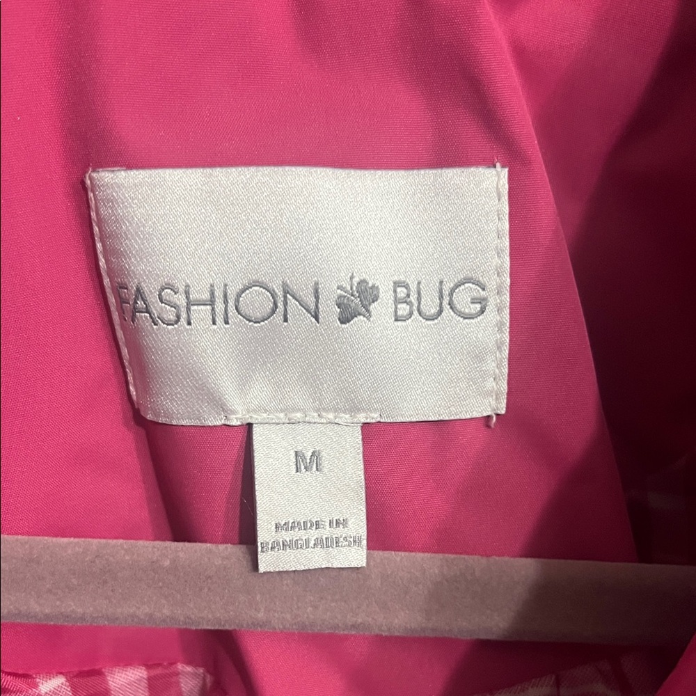 Fashion Bug Pink Trench Coat - Picture 2 of 4